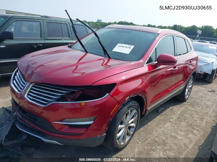 2016 Lincoln Mkc Select VIN: 5LMCJ2D93GUJ30655 Lot: 39905038