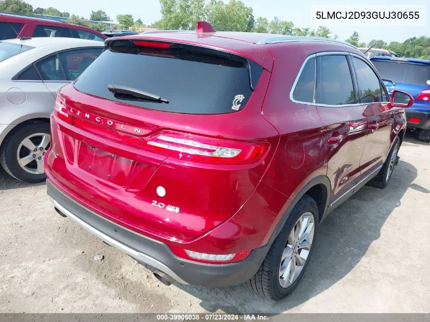 5LMCJ2D93GUJ30655 2016 Lincoln Mkc Select