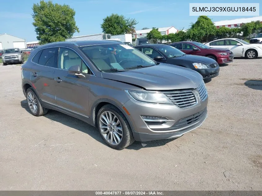 2016 Lincoln Mkc Reserve VIN: 5LMCJ3C9XGUJ18445 Lot: 40047877