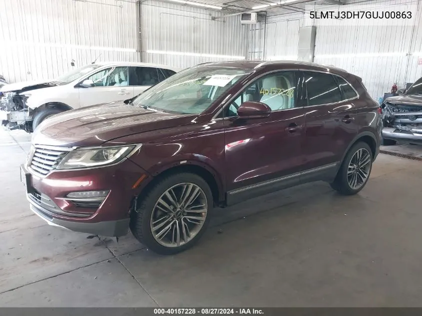 5LMTJ3DH7GUJ00863 2016 Lincoln Mkc Reserve