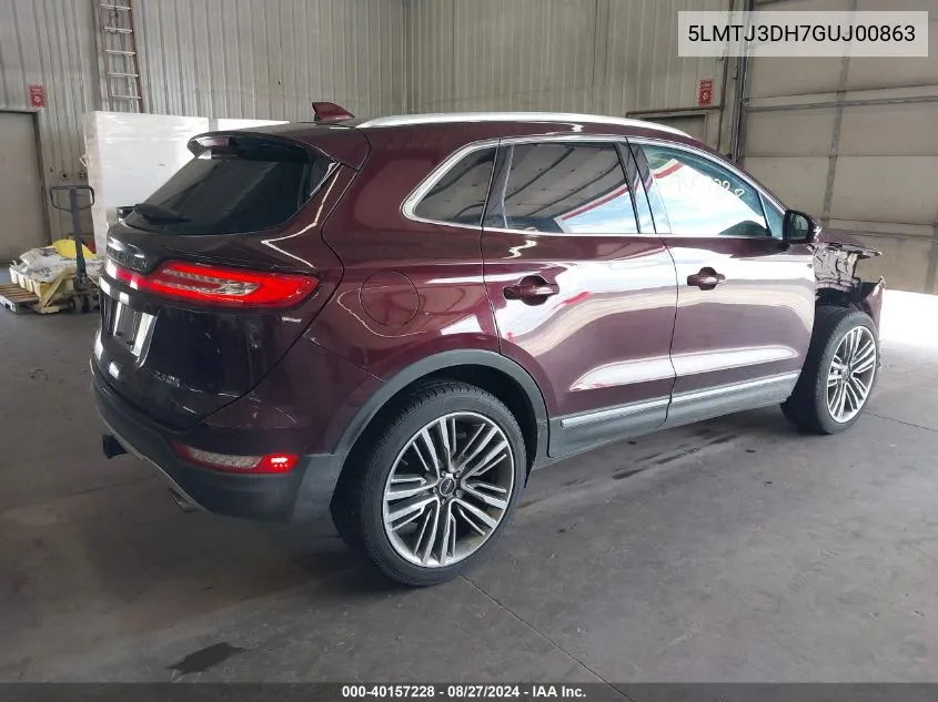 5LMTJ3DH7GUJ00863 2016 Lincoln Mkc Reserve