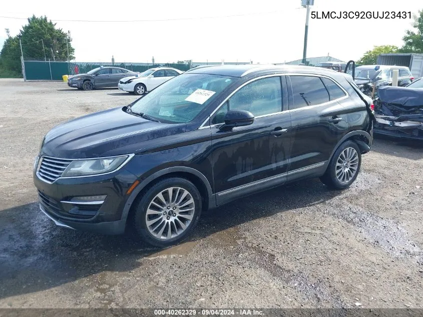 5LMCJ3C92GUJ23431 2016 Lincoln Mkc Reserve