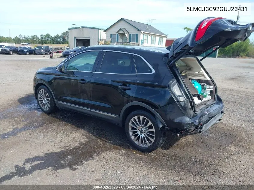 5LMCJ3C92GUJ23431 2016 Lincoln Mkc Reserve