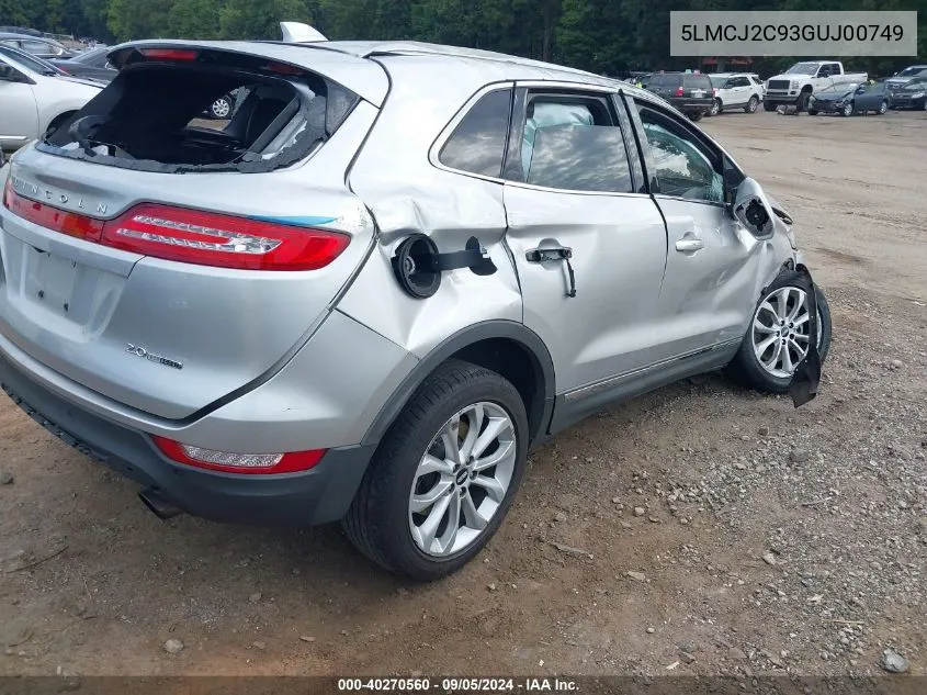 5LMCJ2C93GUJ00749 2016 Lincoln Mkc Select