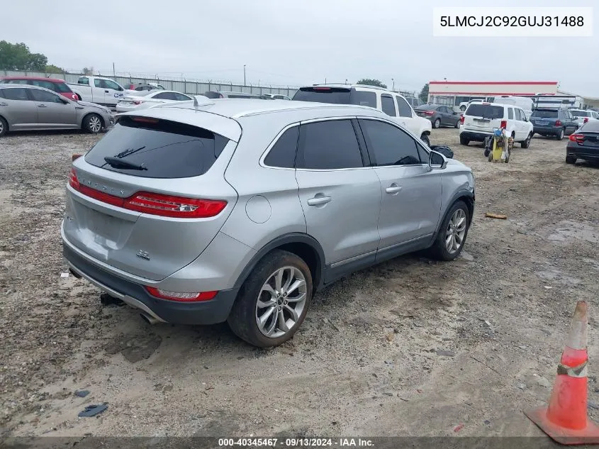 5LMCJ2C92GUJ31488 2016 Lincoln Mkc Select