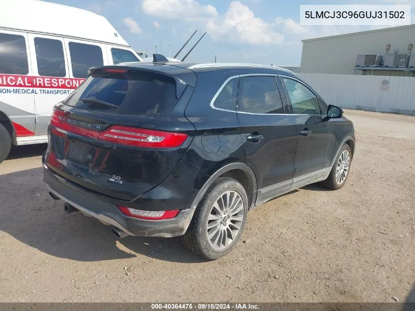 5LMCJ3C96GUJ31502 2016 Lincoln Mkc Reserve