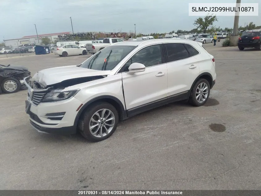 5LMCJ2D99HUL10871 2017 Lincoln Mkc Select