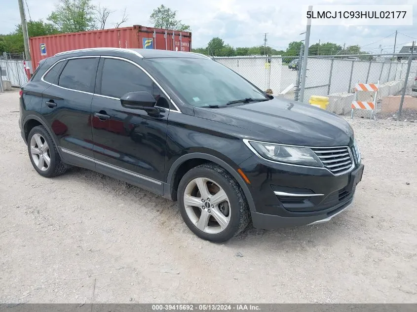 2017 Lincoln Mkc Premier VIN: 5LMCJ1C93HUL02177 Lot: 39415692