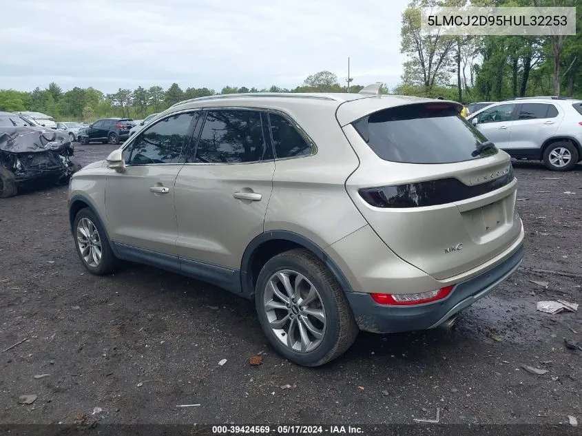 5LMCJ2D95HUL32253 2017 Lincoln Mkc Select