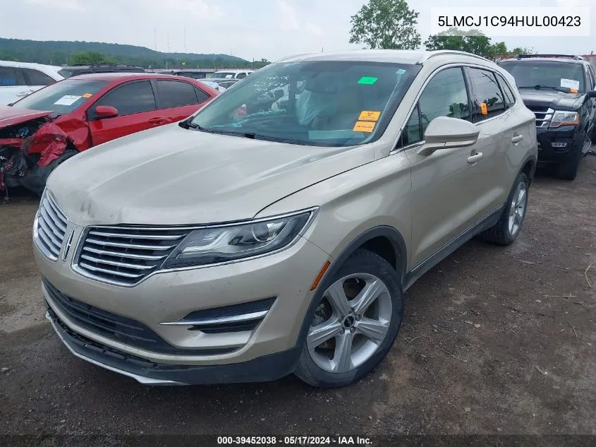 5LMCJ1C94HUL00423 2017 Lincoln Mkc Premiere