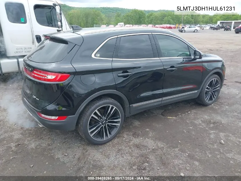 2017 Lincoln Mkc Reserve VIN: 5LMTJ3DH1HUL61231 Lot: 39459265