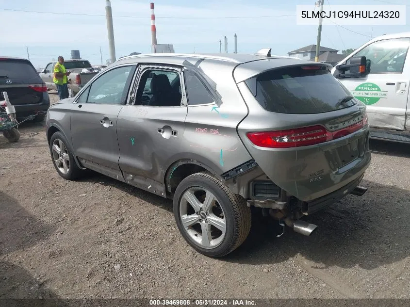 5LMCJ1C94HUL24320 2017 Lincoln Mkc Premiere