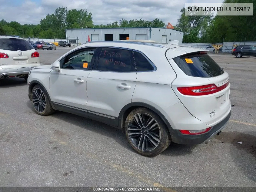 5LMTJ3DH3HUL35987 2017 Lincoln Mkc Reserve