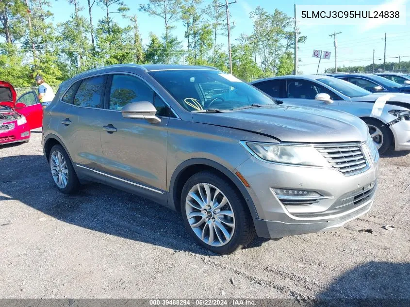 5LMCJ3C95HUL24838 2017 Lincoln Mkc Reserve