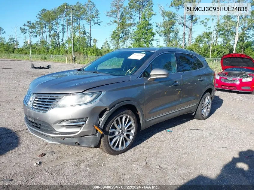 5LMCJ3C95HUL24838 2017 Lincoln Mkc Reserve