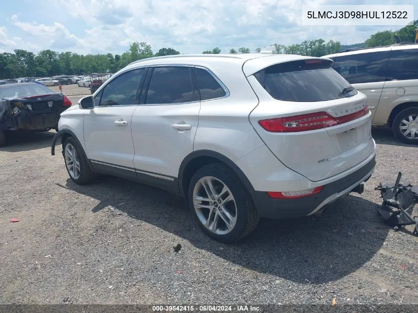 5LMCJ3D98HUL12522 2017 Lincoln Mkc Reserve