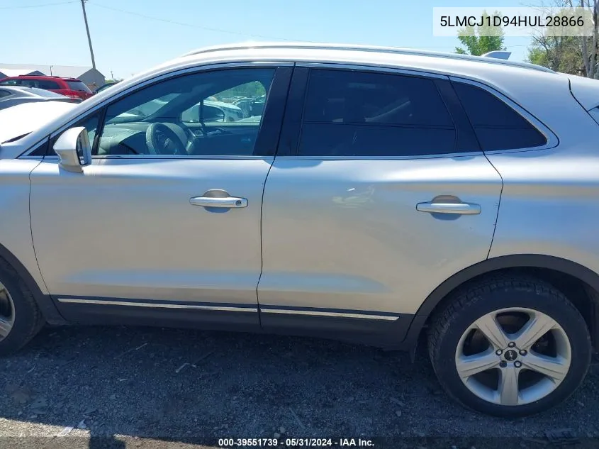 5LMCJ1D94HUL28866 2017 Lincoln Mkc Premiere