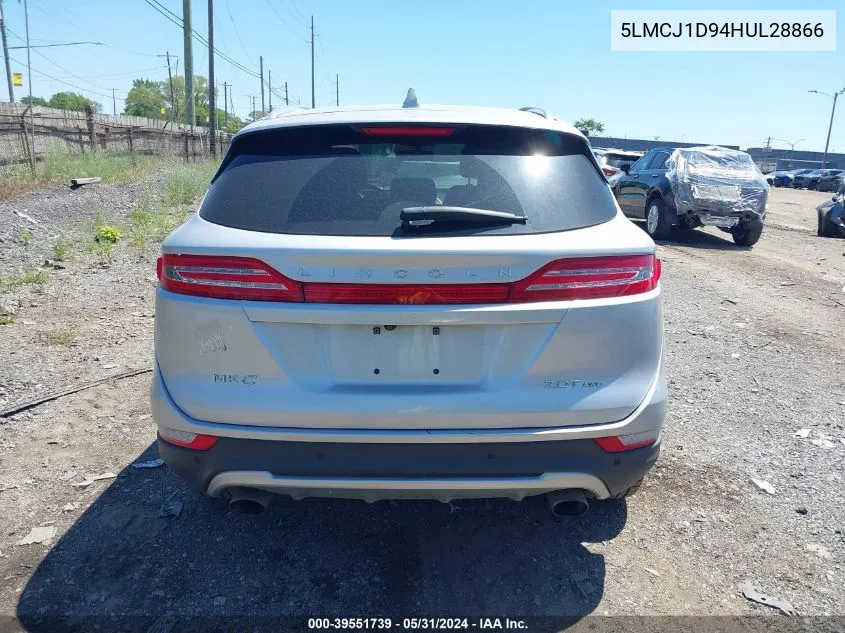 5LMCJ1D94HUL28866 2017 Lincoln Mkc Premiere