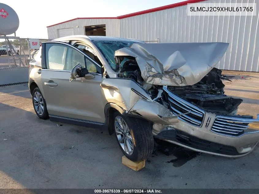 5LMCJ2C9XHUL61765 2017 Lincoln Mkc Select