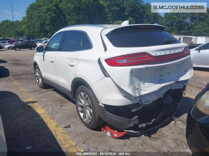 5LMCJ2C91HUL02085 2017 Lincoln Mkc Select