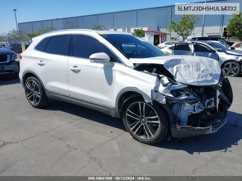 2017 Lincoln Mkc Reserve VIN: 5LMTJ3DH5HUL54332 Lot: 39641589