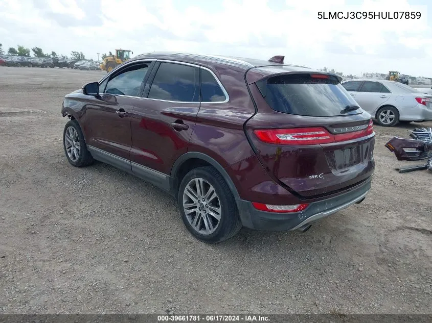 5LMCJ3C95HUL07859 2017 Lincoln Mkc Reserve