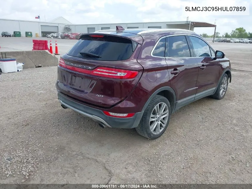 5LMCJ3C95HUL07859 2017 Lincoln Mkc Reserve