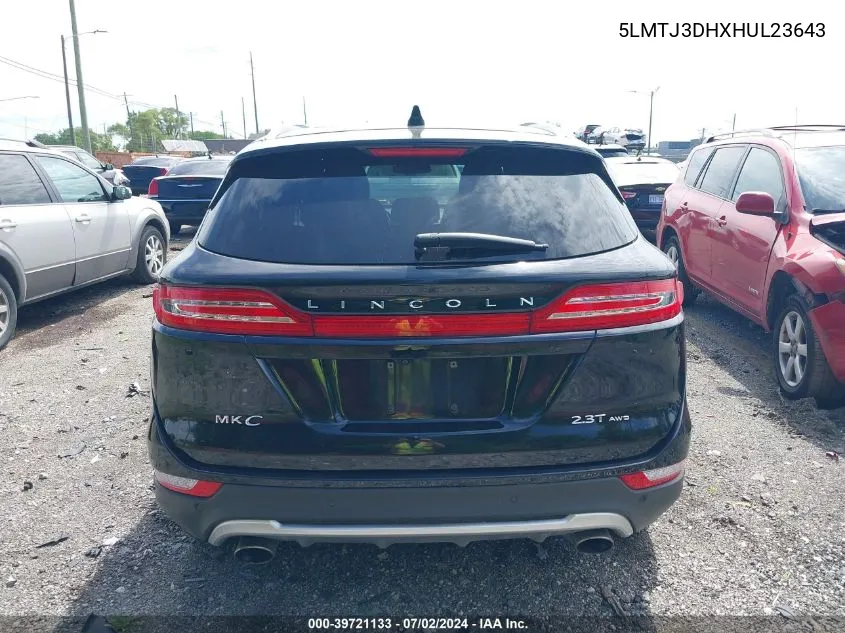 5LMTJ3DHXHUL23643 2017 Lincoln Mkc Reserve