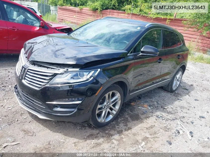 5LMTJ3DHXHUL23643 2017 Lincoln Mkc Reserve