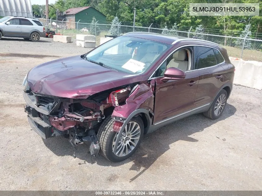 5LMCJ3D91HUL53963 2017 Lincoln Mkc Reserve