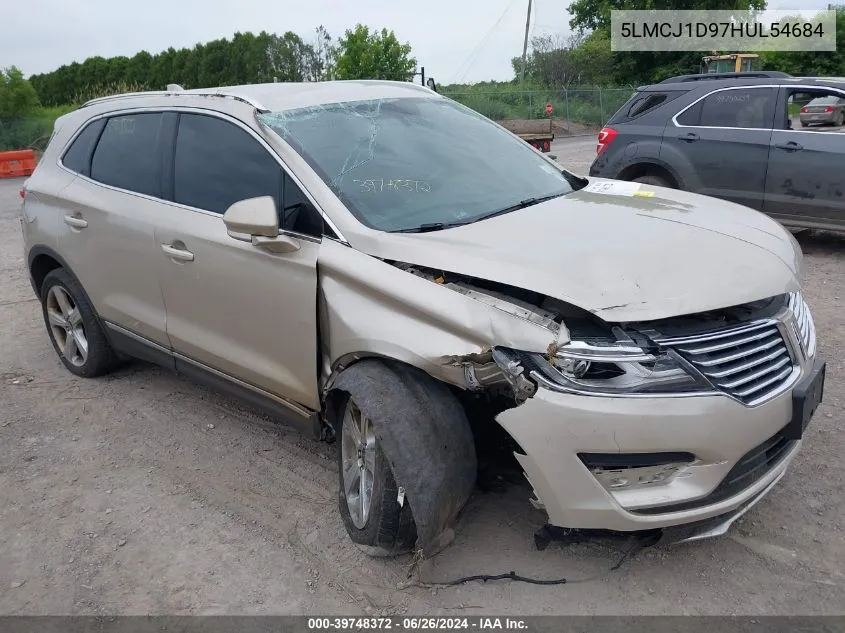 2017 Lincoln Mkc Premiere VIN: 5LMCJ1D97HUL54684 Lot: 39748372