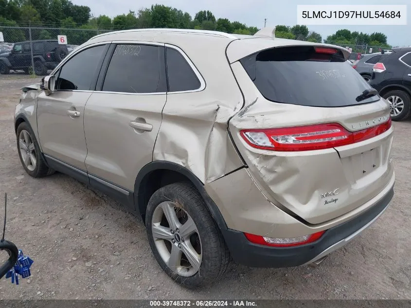 5LMCJ1D97HUL54684 2017 Lincoln Mkc Premiere