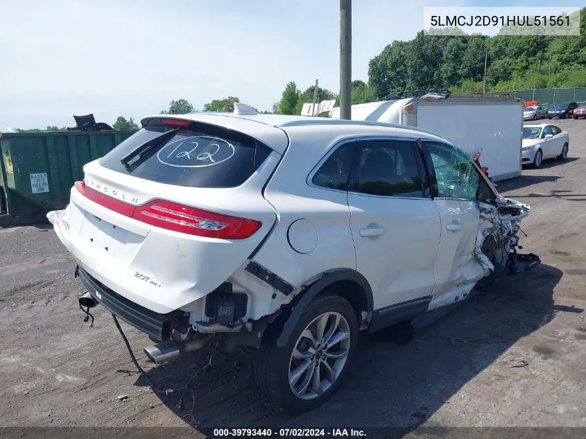 5LMCJ2D91HUL51561 2017 Lincoln Mkc Select