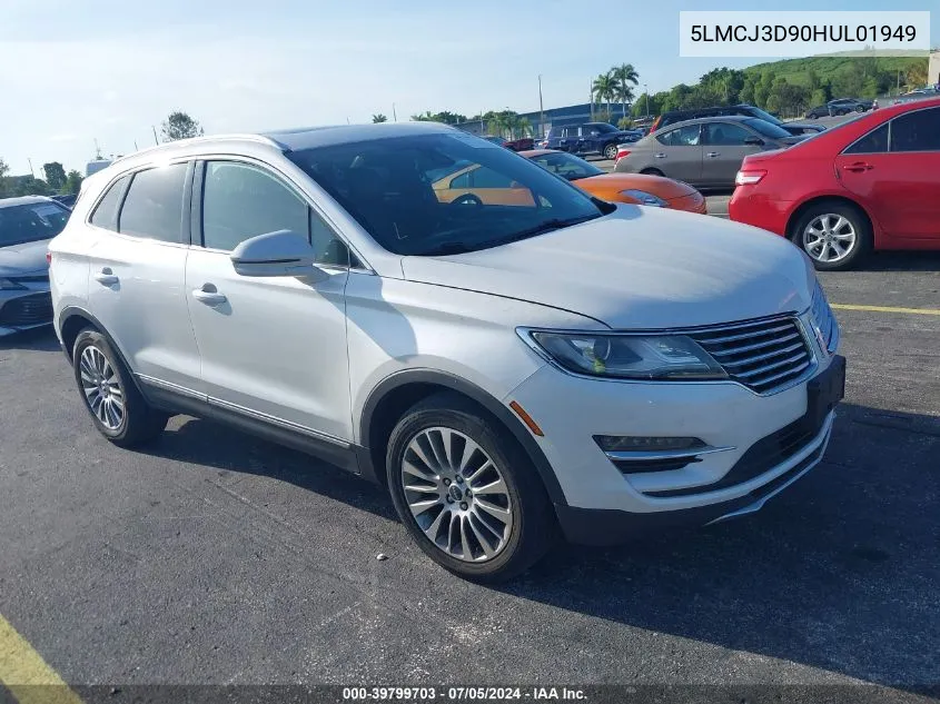 5LMCJ3D90HUL01949 2017 Lincoln Mkc Reserve