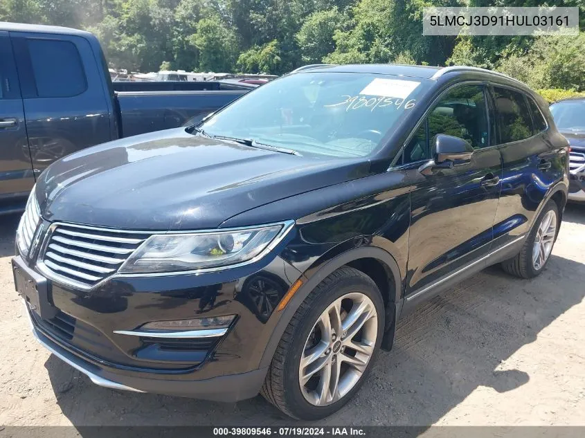 2017 Lincoln Mkc Reserve VIN: 5LMCJ3D91HUL03161 Lot: 39809546