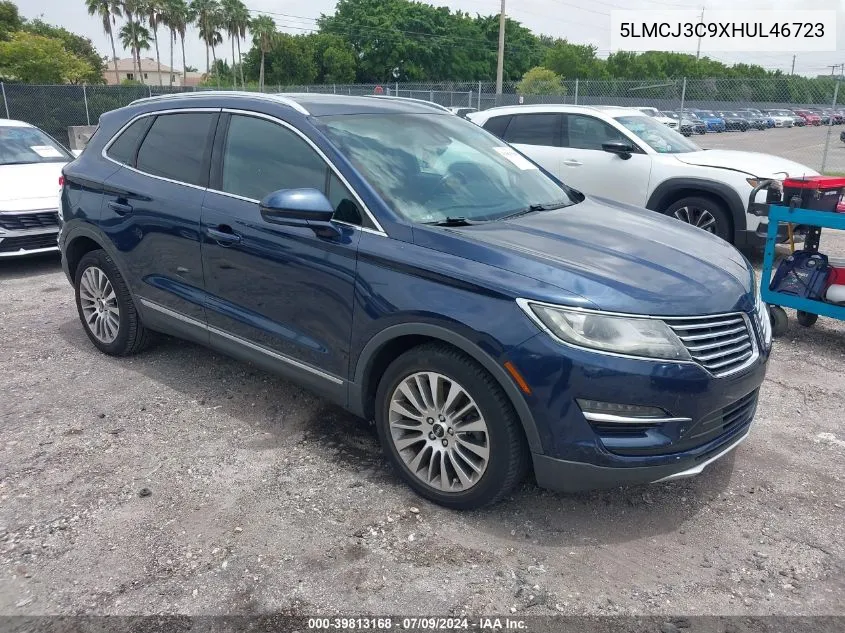 2017 Lincoln Mkc Reserve VIN: 5LMCJ3C9XHUL46723 Lot: 39813168