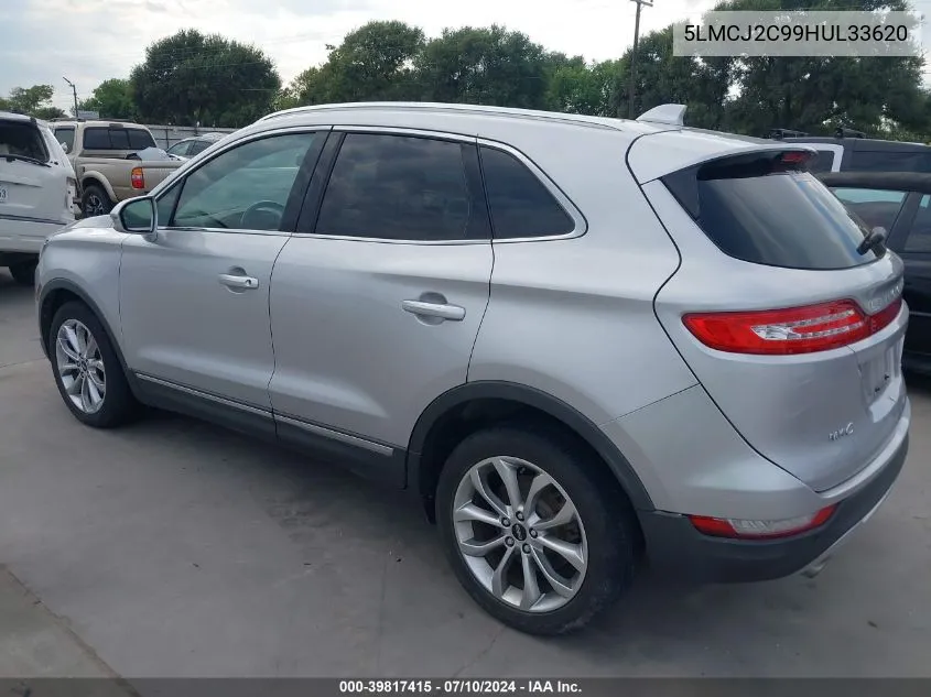 5LMCJ2C99HUL33620 2017 Lincoln Mkc Select