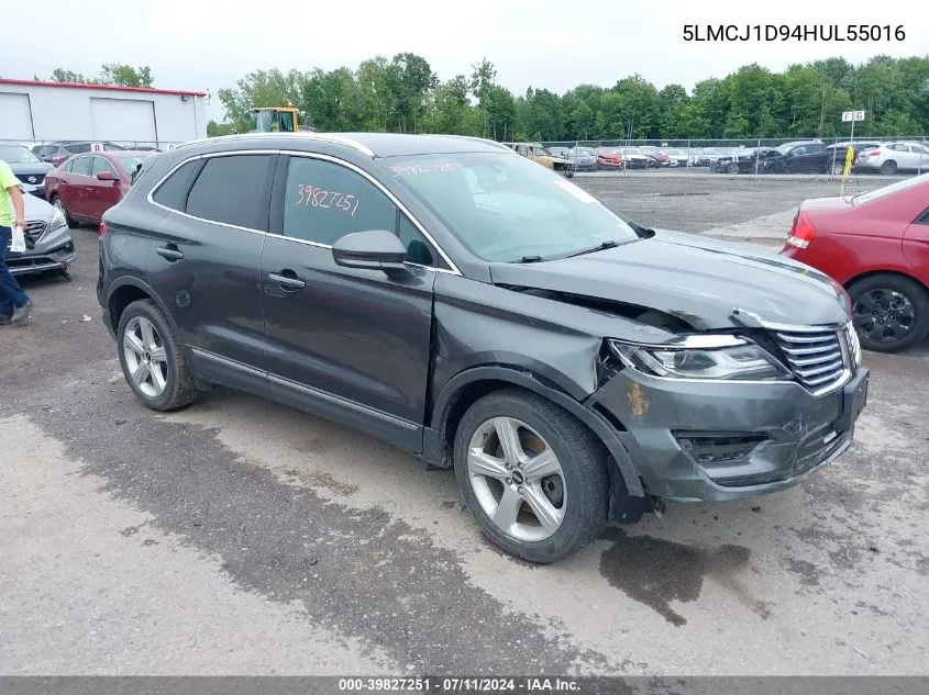 2017 Lincoln Mkc Premiere VIN: 5LMCJ1D94HUL55016 Lot: 39827251