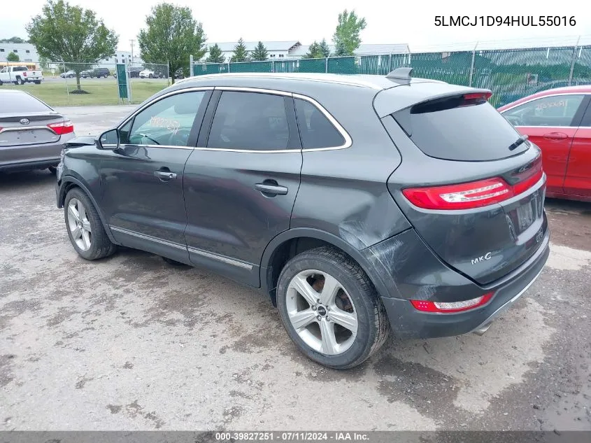 5LMCJ1D94HUL55016 2017 Lincoln Mkc Premiere