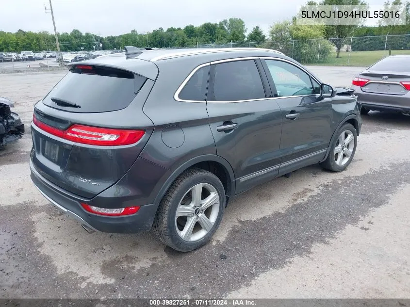 5LMCJ1D94HUL55016 2017 Lincoln Mkc Premiere