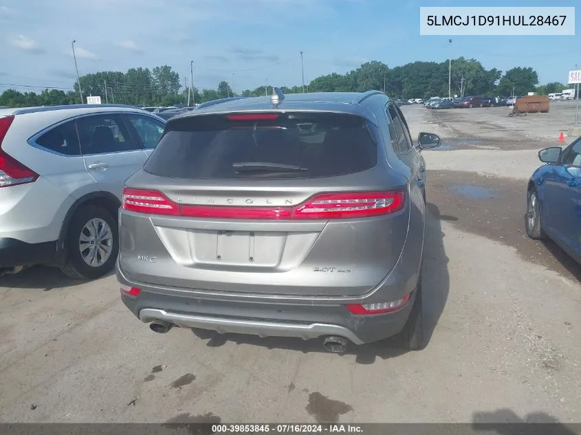 5LMCJ1D91HUL28467 2017 Lincoln Mkc Premier