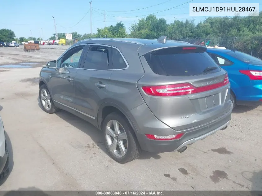 2017 Lincoln Mkc Premier VIN: 5LMCJ1D91HUL28467 Lot: 39853845