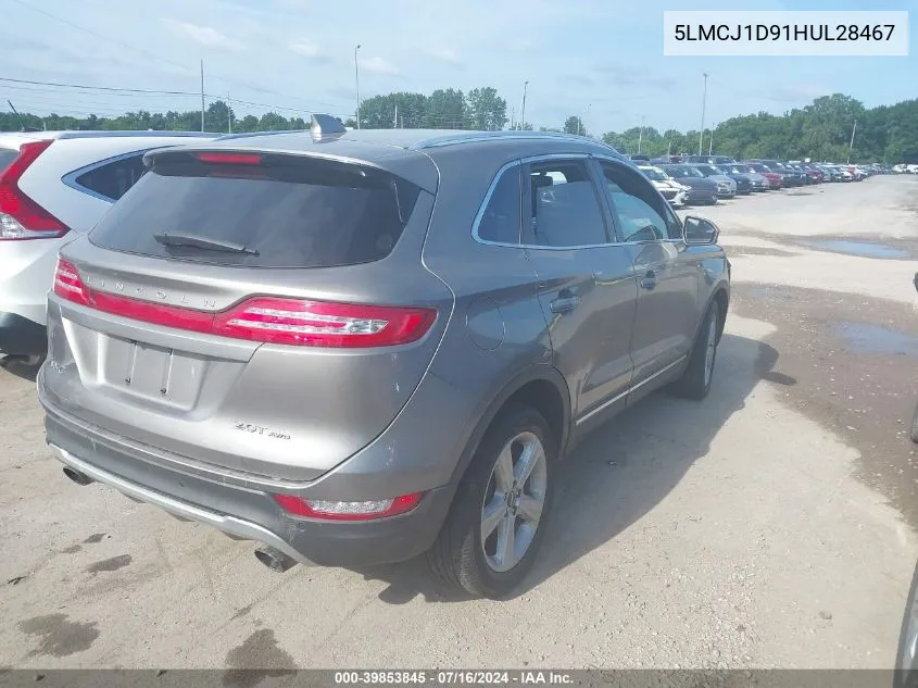 5LMCJ1D91HUL28467 2017 Lincoln Mkc Premier