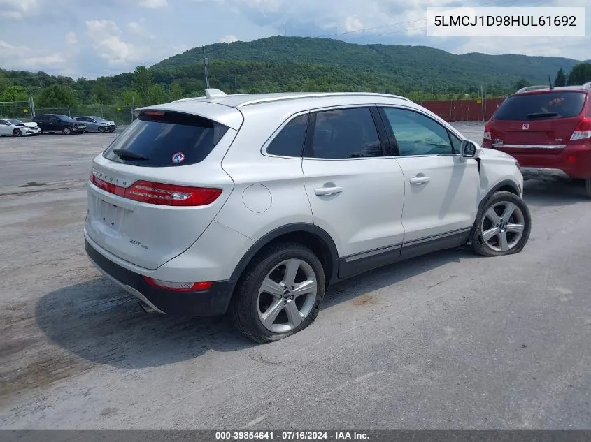 5LMCJ1D98HUL61692 2017 Lincoln Mkc Premiere