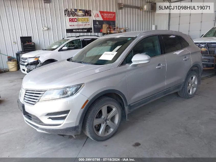 2017 Lincoln Mkc Premiere VIN: 5LMCJ1D98HUL19071 Lot: 39910798