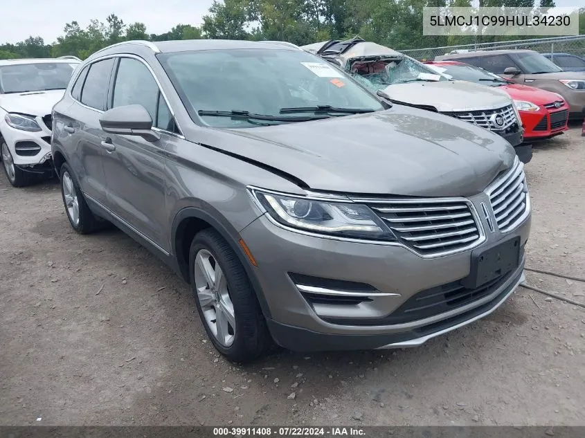 2017 Lincoln Mkc Premiere VIN: 5LMCJ1C99HUL34230 Lot: 39911408