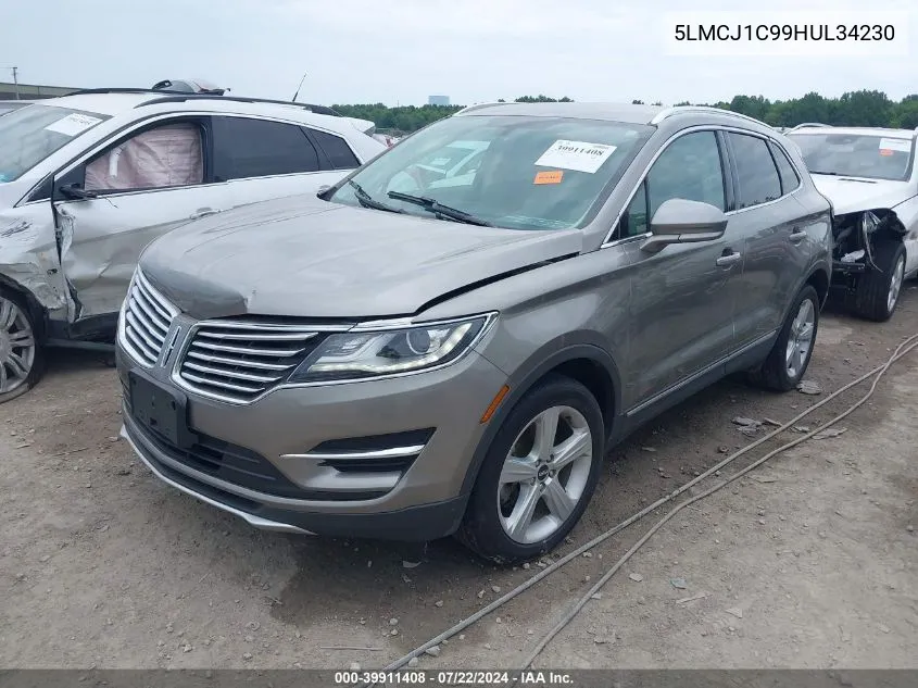 2017 Lincoln Mkc Premiere VIN: 5LMCJ1C99HUL34230 Lot: 39911408