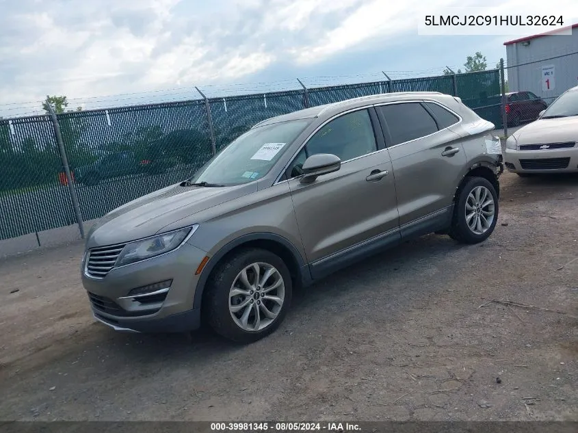 5LMCJ2C91HUL32624 2017 Lincoln Mkc Select