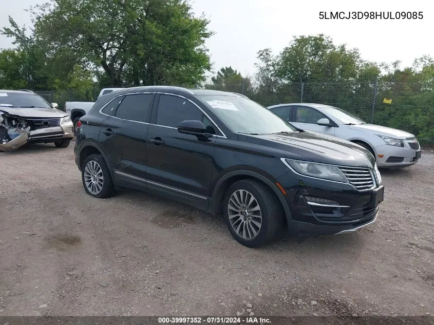 2017 Lincoln Mkc Reserve VIN: 5LMCJ3D98HUL09085 Lot: 39997352