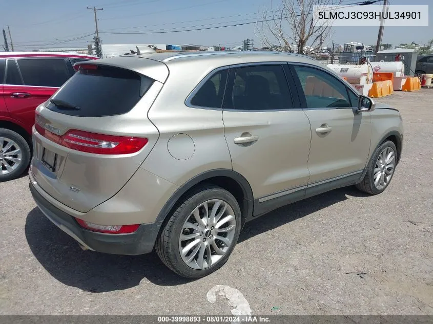 5LMCJ3C93HUL34901 2017 Lincoln Mkc Reserve